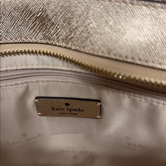 Kate Spade Purse Glimmer Satchel Crossbody Handbag Gold Glitter Small New NWT - Picture 10 of 10